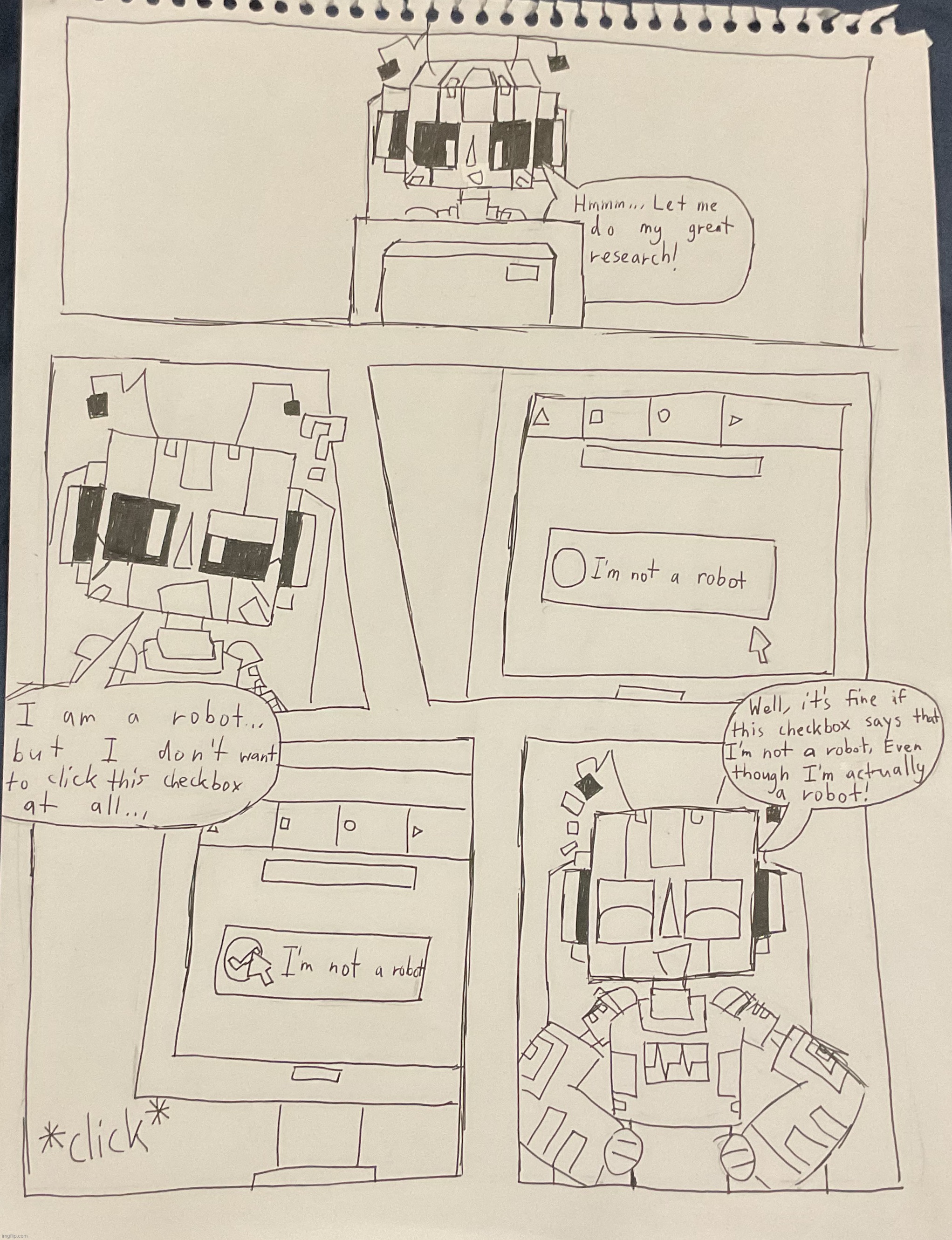 Zerobot and the Checkbox | made w/ Imgflip meme maker
