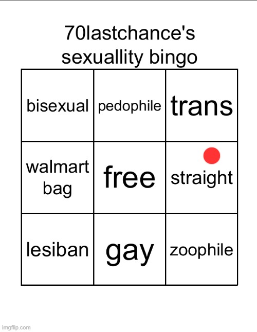 70lastchance's sexuallity bingo (very shitty) | image tagged in 70lastchance's sexuallity bingo very shitty | made w/ Imgflip meme maker