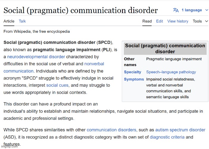 me fr (why did i post the wikipedia page for my disorder) | made w/ Imgflip meme maker