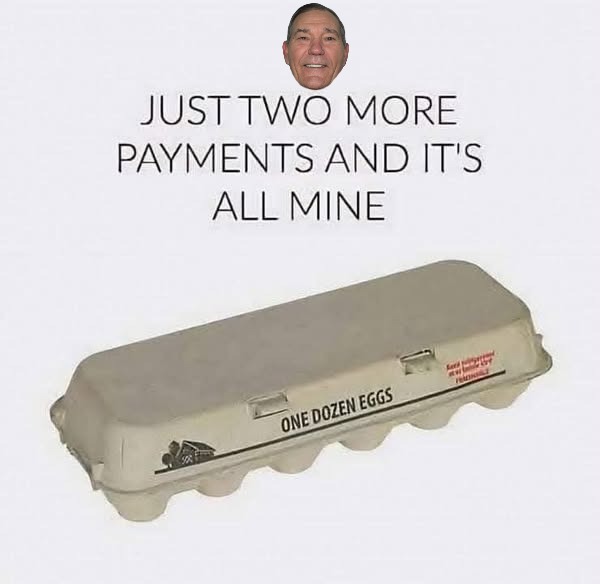 Two easy payments | image tagged in eggs,kewlew | made w/ Imgflip meme maker