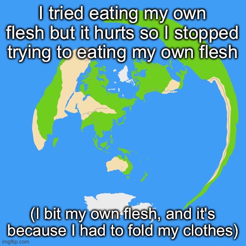 This is why I don't want to be born | I tried eating my own flesh but it hurts so I stopped trying to eating my own flesh; (I bit my own flesh, and it's because I had to fold my clothes) | image tagged in world map centered on tokyo | made w/ Imgflip meme maker