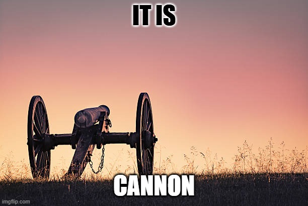 Cannon(not canon) | IT IS; CANNON | image tagged in stock photos | made w/ Imgflip meme maker