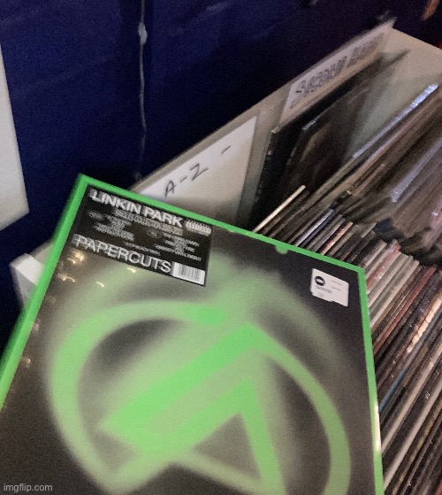 Went to a gig venue for a trip which has a nice vinyl shop | made w/ Imgflip meme maker