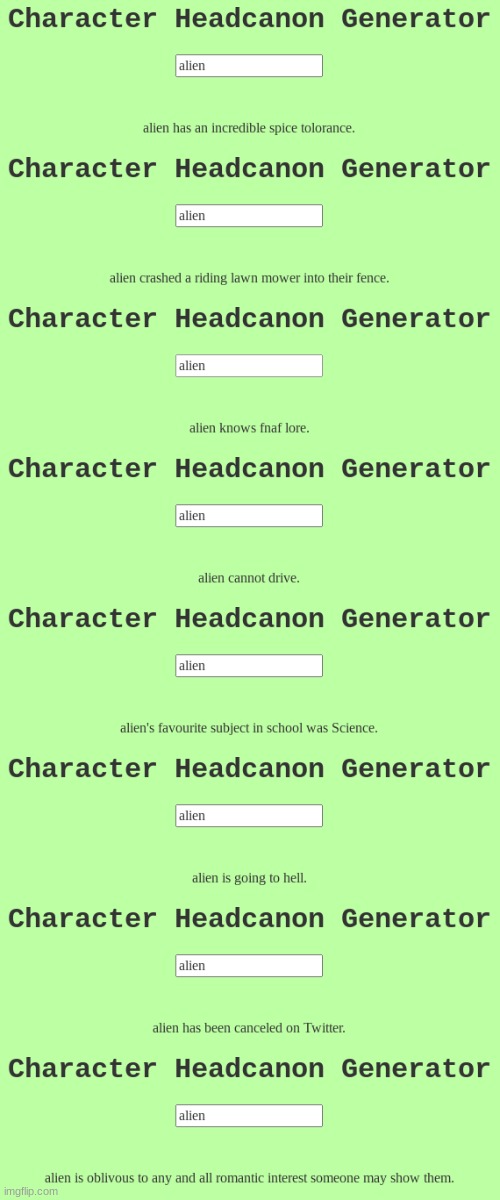 what does this generator think of me ? | made w/ Imgflip meme maker
