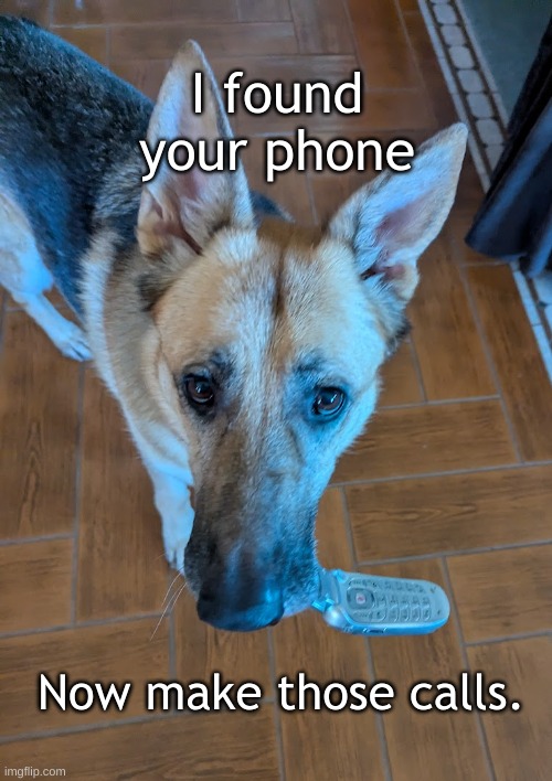 GSD found phone | I found your phone; Now make those calls. | image tagged in gsd phone,make the calls | made w/ Imgflip meme maker