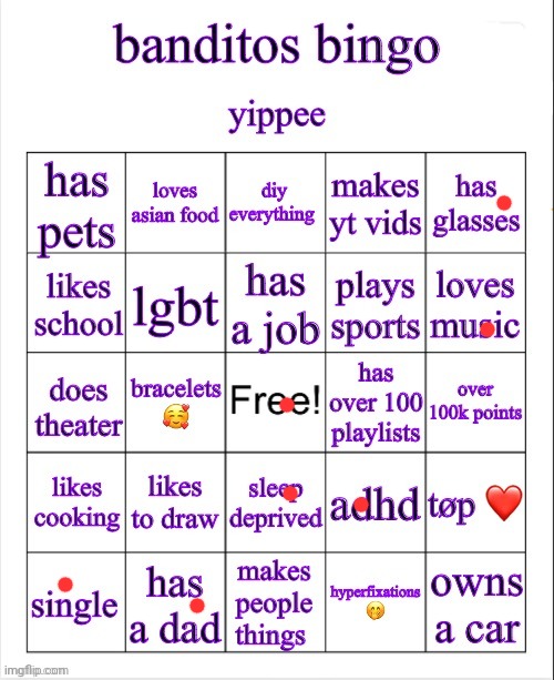 banditos bingo | image tagged in banditos bingo | made w/ Imgflip meme maker