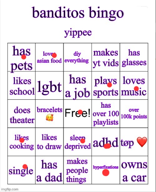 banditos bingo | image tagged in banditos bingo | made w/ Imgflip meme maker