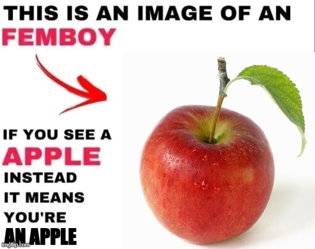 AN APPLE | made w/ Imgflip meme maker