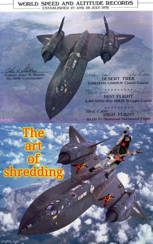Dimed Blackbird | The art of shredding | made w/ Imgflip meme maker