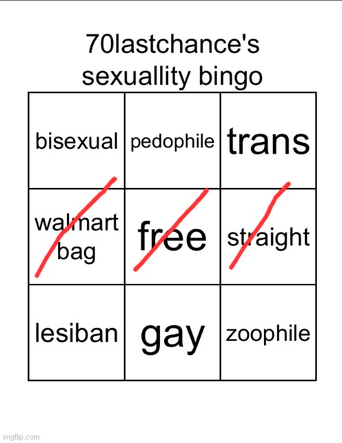erm mod abuse | image tagged in 70lastchance's sexuallity bingo very shitty | made w/ Imgflip meme maker