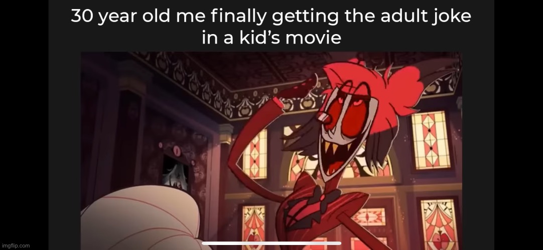 When you get the adult joke be like: | image tagged in alastor hazbin hotel,hazbin hotel,lol | made w/ Imgflip meme maker