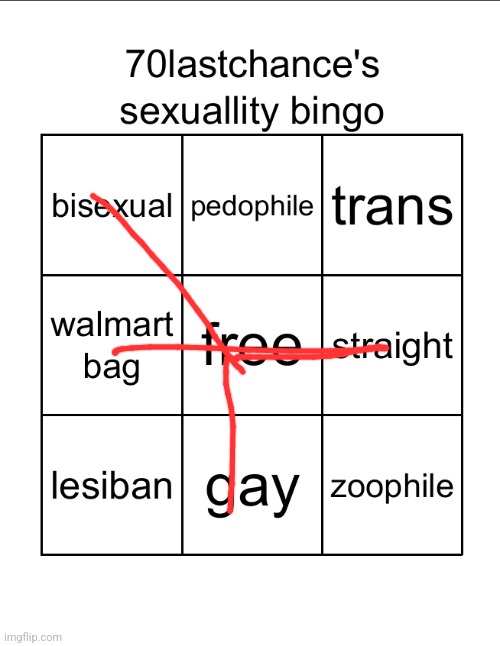 70lastchance's sexuallity bingo (very shitty) | image tagged in 70lastchance's sexuallity bingo very shitty | made w/ Imgflip meme maker