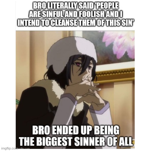 fyo needs to get his ideals straight | image tagged in bsd | made w/ Imgflip meme maker