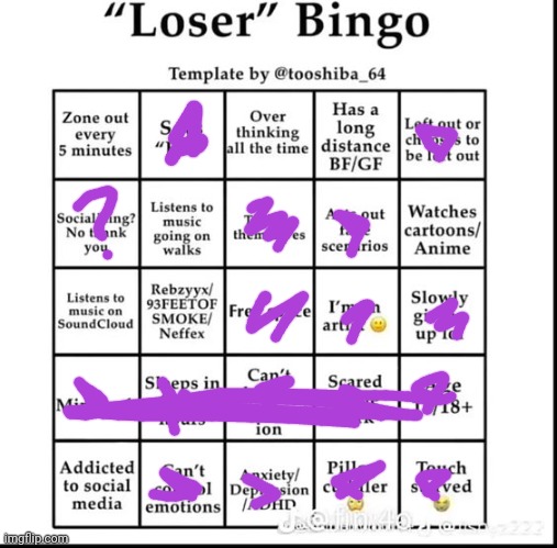 GUYS I WON !!! | image tagged in loser bingo | made w/ Imgflip meme maker