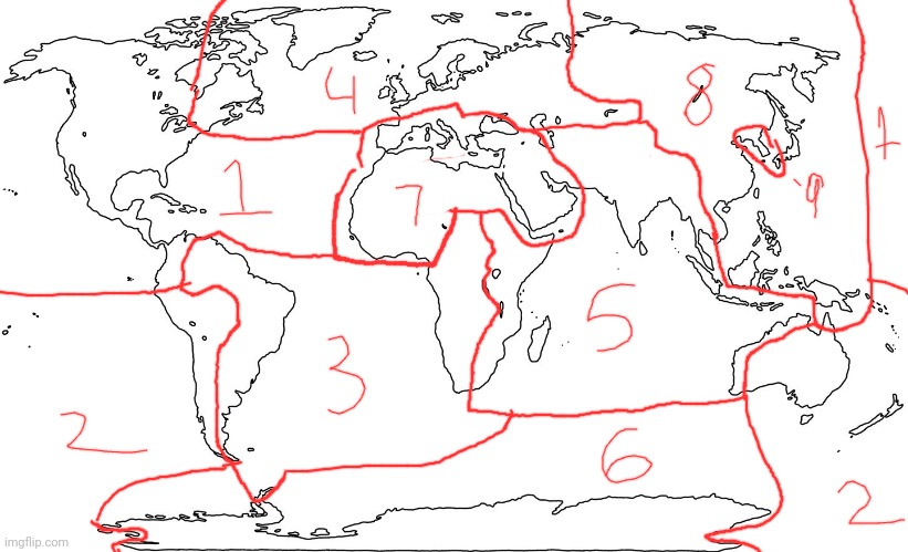 which number would you rather spawn in | image tagged in world map blank | made w/ Imgflip meme maker