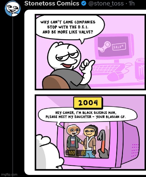 according to this half life is woke for some reason | made w/ Imgflip meme maker