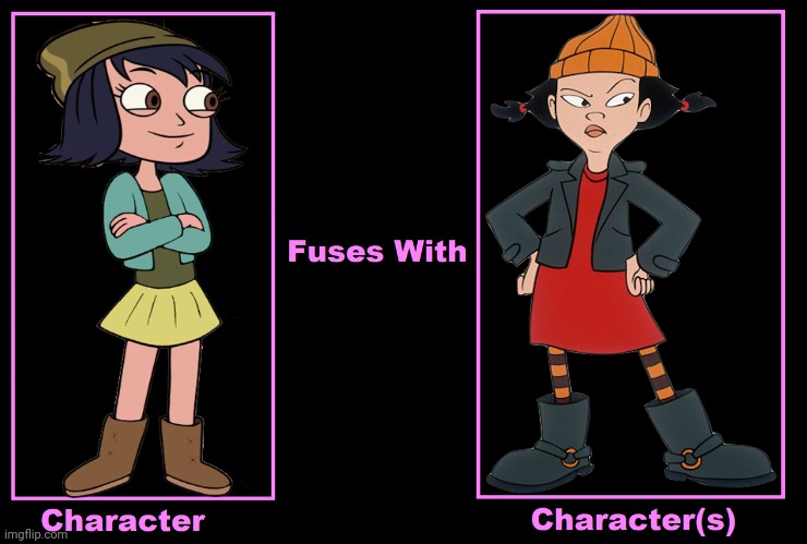 Janna Ordonia Fuses With Ashley Spinelli | image tagged in what if fuses,jenna ordonia,star vs the forces of evil,ashley spinelli,recess,beanie | made w/ Imgflip meme maker