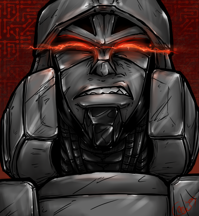 SEETHING Megatron Blank Meme Template
