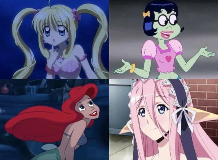 Mermaids in media Blank Meme Template