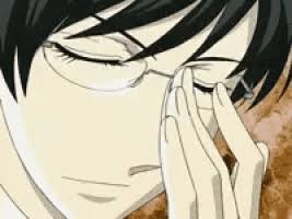 Anime glasses Blank Meme Template