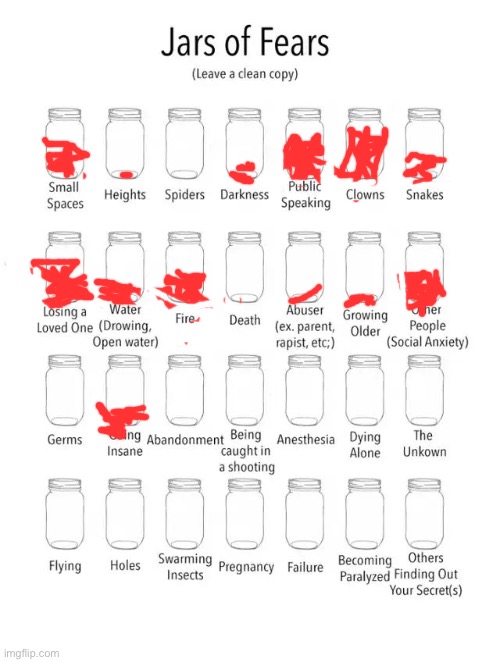 Got lazy and didn’t want to finish it ? | image tagged in jar of fears clear version | made w/ Imgflip meme maker