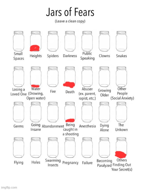 true | image tagged in jar of fears clear version | made w/ Imgflip meme maker
