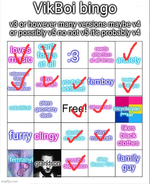 peak autism bingo fr | image tagged in vikboi bingo | made w/ Imgflip meme maker