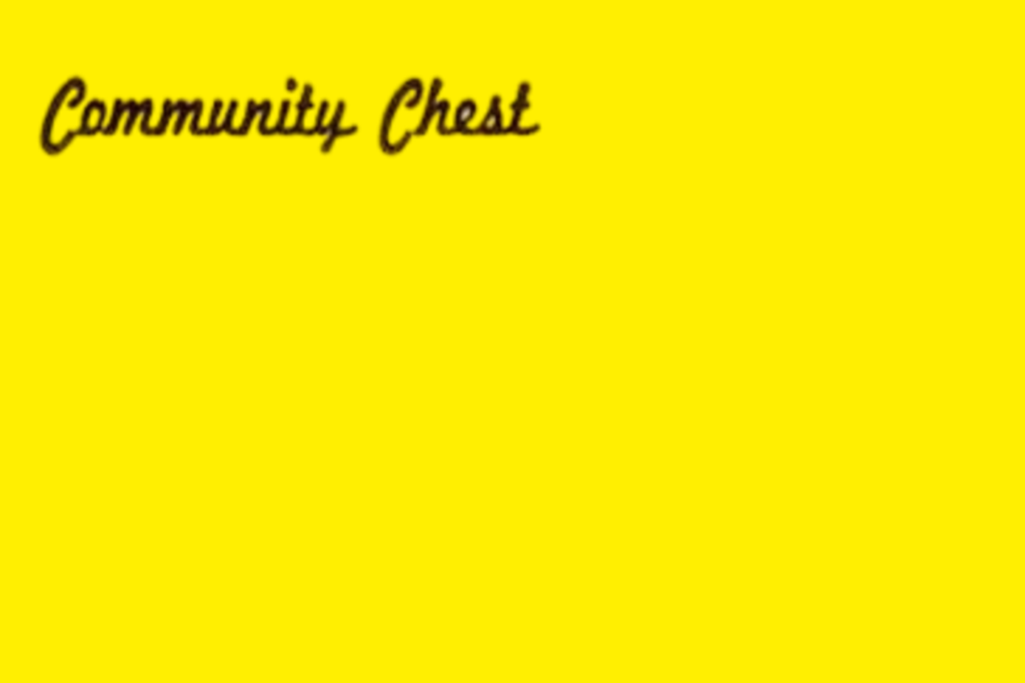 Community Chest Blank Meme Template
