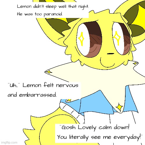 My Oc as eeveenutions pt 1 Lemon! | image tagged in oc | made w/ Imgflip meme maker