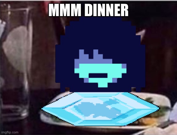 white dinner table cat | MMM DINNER | image tagged in white dinner table cat | made w/ Imgflip meme maker