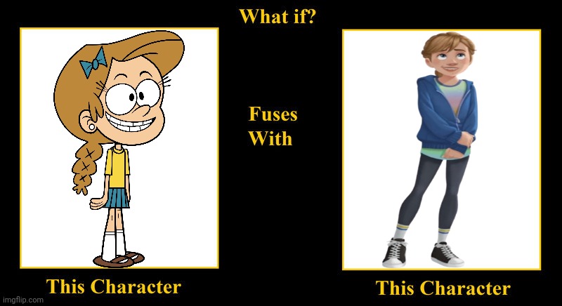 Girl Jordan Fuses With Riley Andersen | image tagged in what if fuses,girl jordan,the loud house,riley andersen,inside out 2,loud house | made w/ Imgflip meme maker