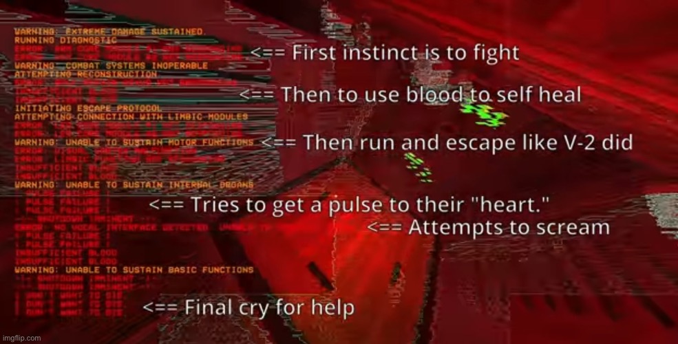 new death screen gets worse once you understand it. | made w/ Imgflip meme maker