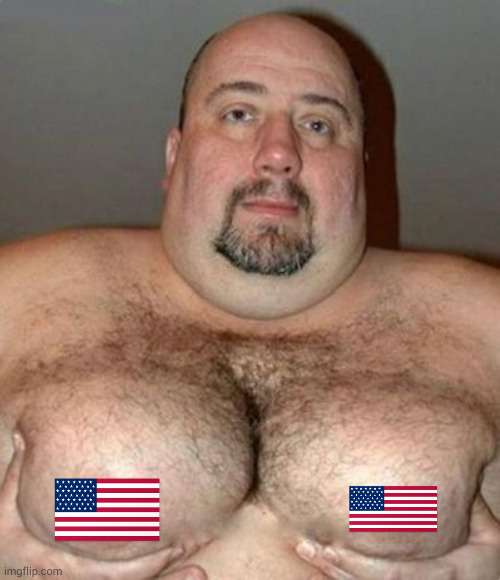 here is my face reveal. | image tagged in big hair man boobs | made w/ Imgflip meme maker