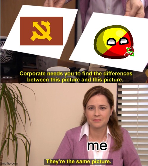 there is no such thing as state "capitalism" (I don't see much difference between capitalist communism and state capitalism) | me | image tagged in memes,they're the same picture | made w/ Imgflip meme maker