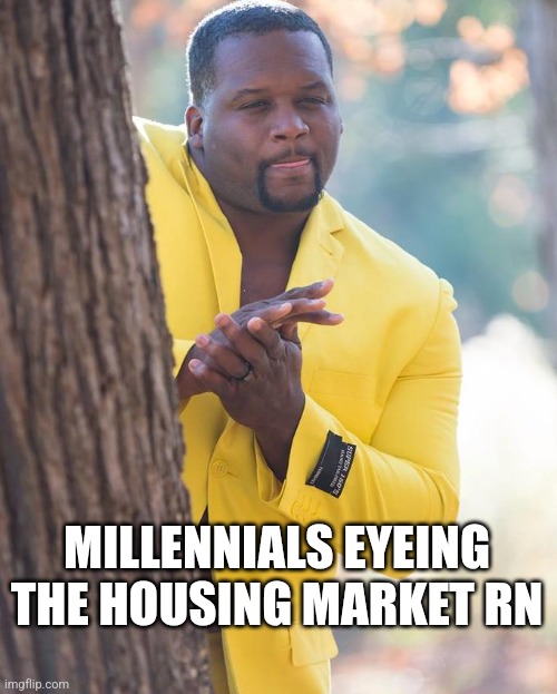 Anthony Adams Rubbing Hands | MILLENNIALS EYEING THE HOUSING MARKET RN | image tagged in anthony adams rubbing hands | made w/ Imgflip meme maker