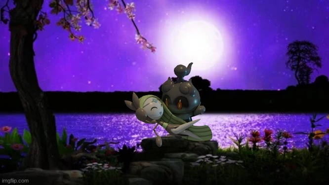 Kage and Melody dancing in the moonlight.mp3 | image tagged in kage and melody,kage,melody | made w/ Imgflip meme maker