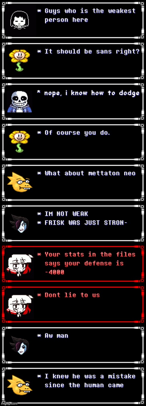 Alphys just roasted mettaton lol | made w/ Imgflip meme maker