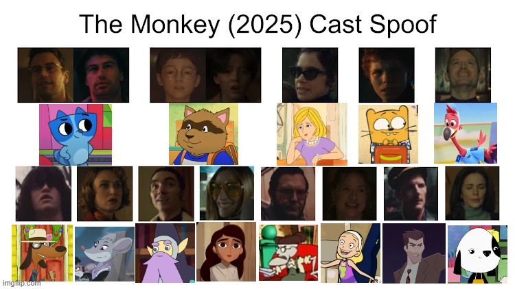 Credit to Waldness Topic International for this used | image tagged in meme,the monkey,memes,spoof cast,characters,roles | made w/ Imgflip meme maker