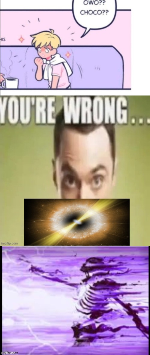 image tagged in youre wrong sulfuric acid,purple skeleton | made w/ Imgflip meme maker