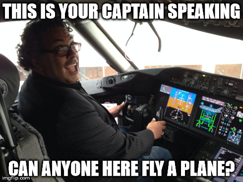 THIS IS YOUR CAPTAIN SPEAKING CAN ANYONE HERE FLY A PLANE? | made w/ Imgflip meme maker
