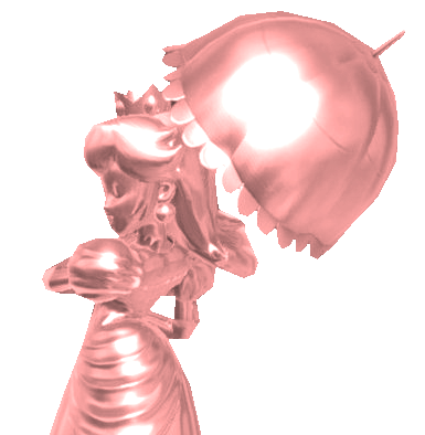 Pink Gold Peach Parasol Meme Template