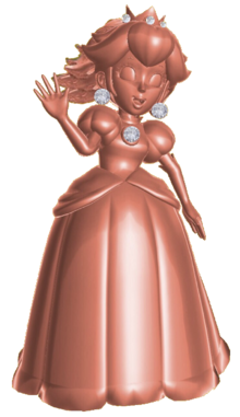 Pink Gold Peach waving Blank Meme Template