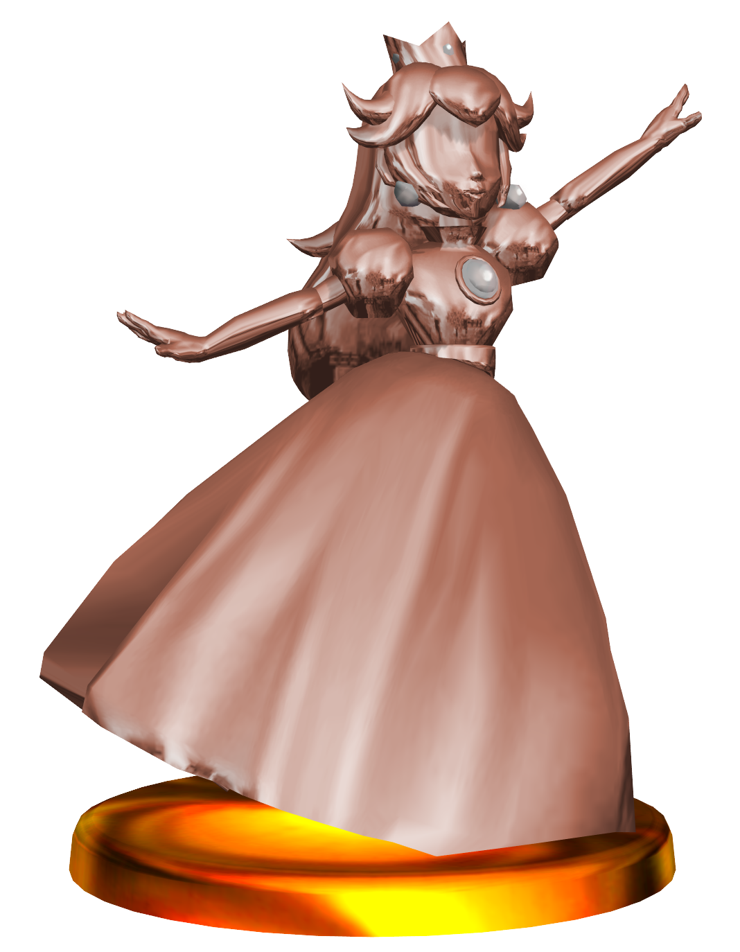 Pink Gold peach trophy Blank Meme Template