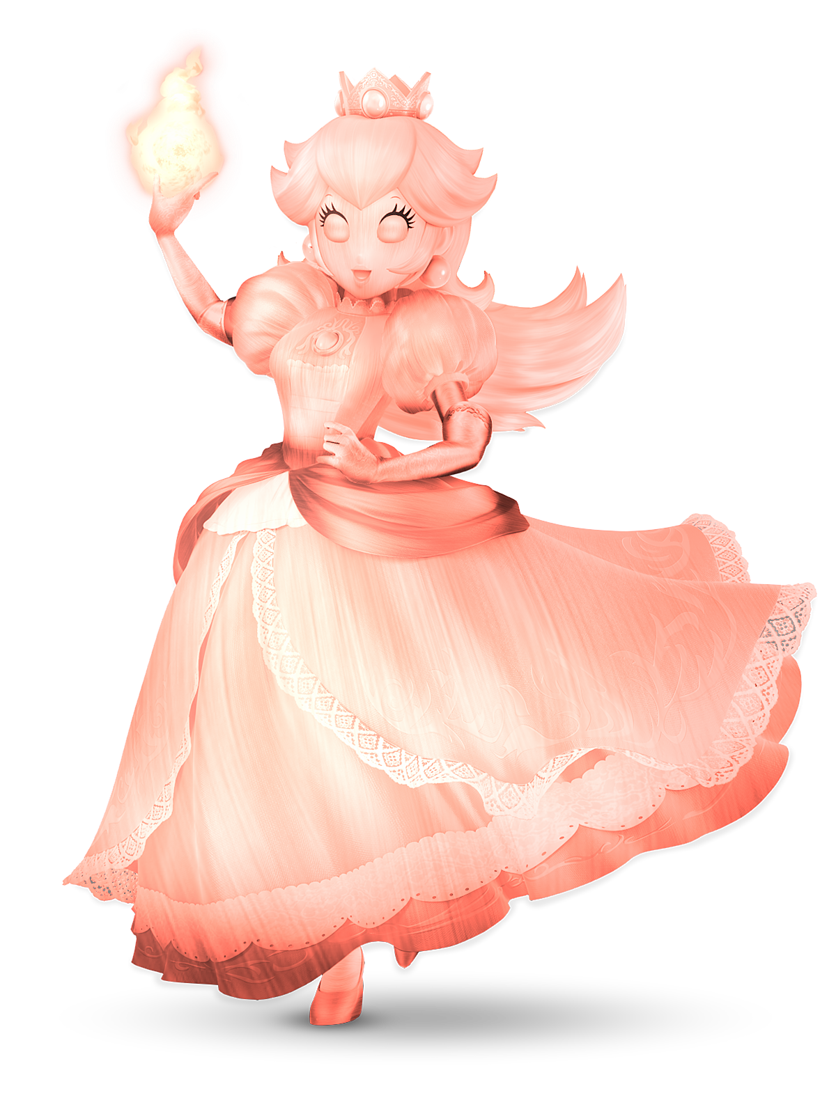 Pink Gold peach fireball Blank Meme Template