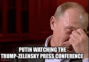 Putin laughing at Zelensky - Imgflip