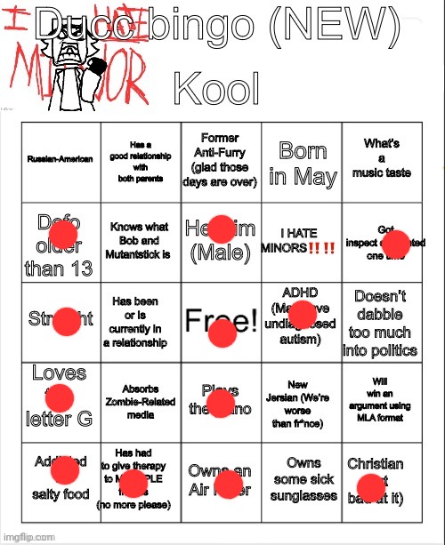 Hi | image tagged in ducc bingo new | made w/ Imgflip meme maker