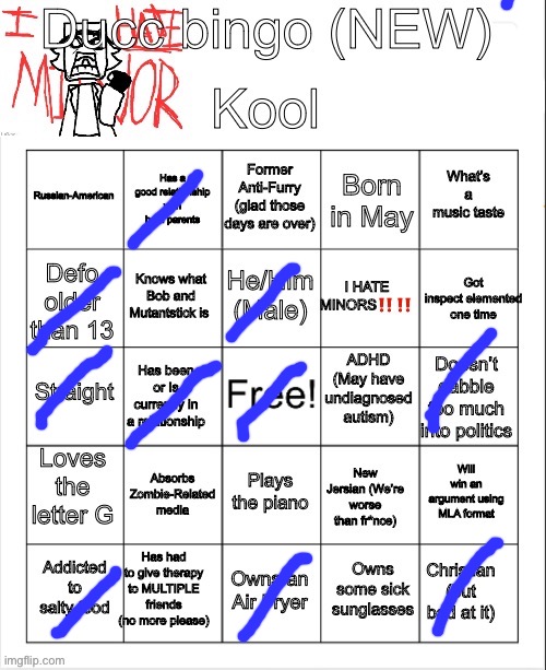 So close, damnit | image tagged in ducc bingo new,msmg | made w/ Imgflip meme maker
