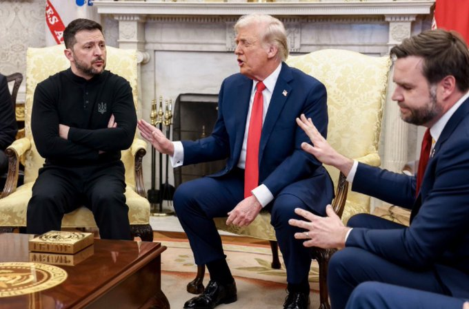 Trump, Vance, and Zelensky Blank Meme Template