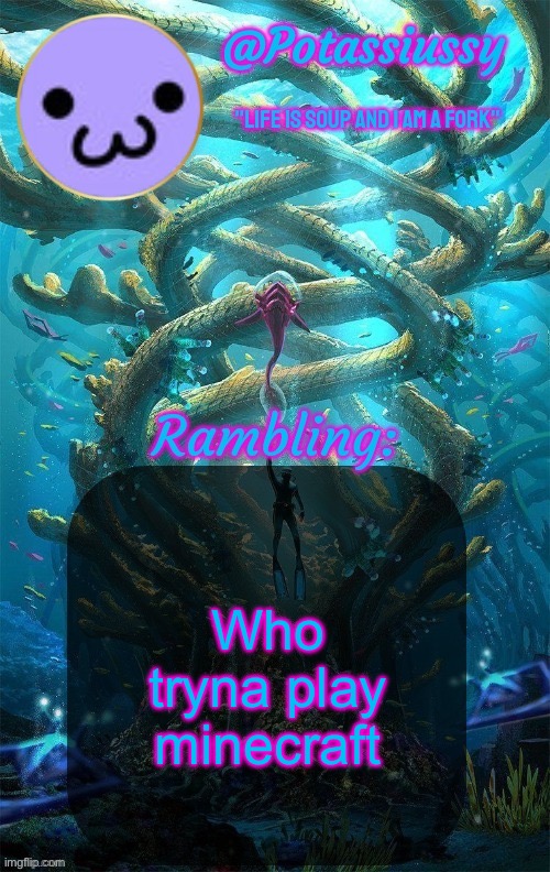 Voice chat is available if anyone wants | Who tryna play minecraft | image tagged in another shitty announcement template | made w/ Imgflip meme maker