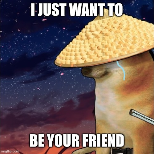 I don't wish to be anymore | I JUST WANT TO BE YOUR FRIEND | image tagged in i don't wish to be anymore | made w/ Imgflip meme maker